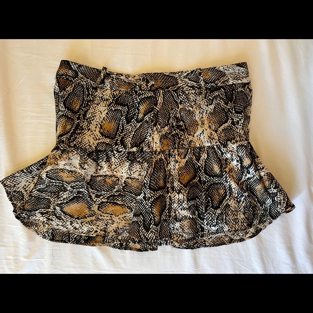 Zara snake print skirt